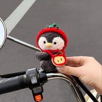 Peluche Animale Mignonne et Douce, Pendentif Décoratif pour Rétroviseur de Vélo Électrique, Moto ou Vélo, Breloque Cadeau