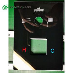 แผงกระจกอิเล็กทรอนิกส์แบบกำหนดเอง แผงกระจกอัจฉริยะแบบเหนี่ยวนำแสง แผงสวิตช์สัมผัสแบบกระจก กระบวนการพิมพ์ซิลค์สกรีนบนแผงกระจก - Product Image 2