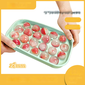 Moldes de silicona de grado alimenticio para alimentos congelados, bandeja redonda para cubitos de hielo para whisky, helados y otras bebidas - Product Image 3
