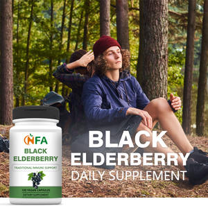 El suplemento de fruta de saúco al por mayor apoya la función inmune saludable y ayuda a proteger las cápsulas de saúco del sistema nervioso - Product Image 6