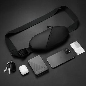 Bolso Bandolera, Riñonera, Bolso de Pecho con Doble Bolsillo, Resistente al Agua, Cinturón para Correr, Porta Teléfono para Mujeres y Hombres - Product Image 2