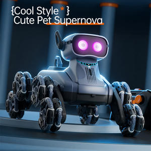 Coche de acrobacias de ocho ruedas para jóvenes, con luces y música, robot perro inteligente, juguete eléctrico HD5100 para uso en interiores con <span class=keywords><strong>control</strong></span> remoto - Product Image 2