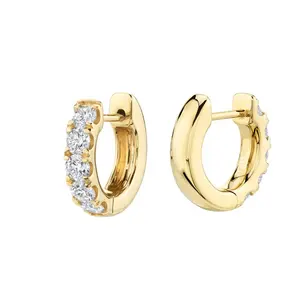 Best sell 18k gold plated 925 sterling silver small ultimate large wedding earing