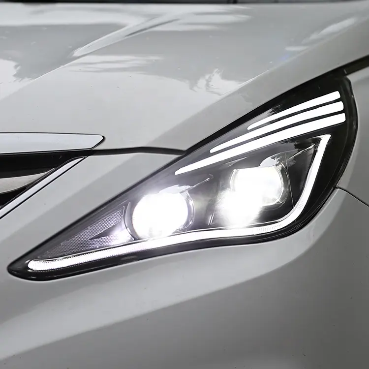 HCmotion-luces frontales de 6. ª generación para coche, lámpara LED completa i45 para Hyundai Sonata, sedán, 2010, 2011, 2012, 2013, 2014