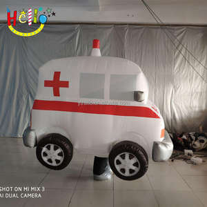 Decoración <span class=keywords><strong>para</strong></span> <span class=keywords><strong>Eventos</strong></span>, Ambulancia Inflable Móvil, Coche de Policía, Disfraz de Mascota Caminante - Product Image 4