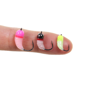 Brass Bead Head <span class=keywords><strong>Big</strong></span> Nymph Flies Scud <span class=keywords><strong>Bug</strong></span> Ice câu cá Worm Fly caddis ấu trùng côn trùng mồi cá hồi bluegill Mồi Câu Cá - Product Image 6