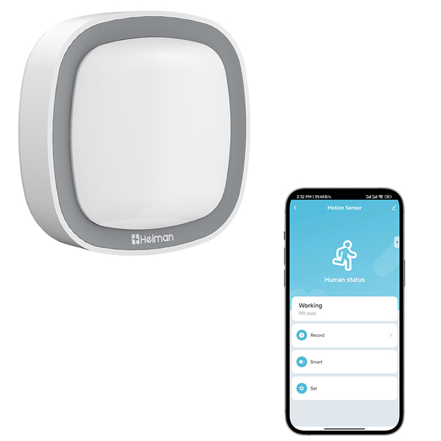Wireless Infrared Motion Sensor for Smart Home Tuya PIR Sensor with Zigbee Technology ABS Material Home Alarm Presence Sensor