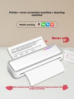 Mini-imprimante thermique portable USB pour papier A4, idéale pour la maison, le bureau et les étudiants, compatible avec batterie rechargeable