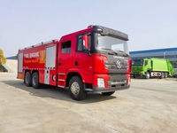 Camion-citerne de lutte contre les incendies Shacman X3000 6X4 avec pompe à jet de 50-70 m pour la lutte contre les incendies, exporté en Ouzbékistan