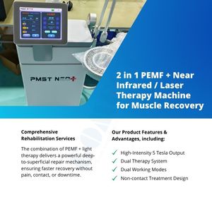 Appareil de magnétothérapie verticale 5 Tesla PEMF avec laser médical NIRS pour le soulagement de la douleur, la rééducation des blessures sportives et la thérapie - Product Image 4