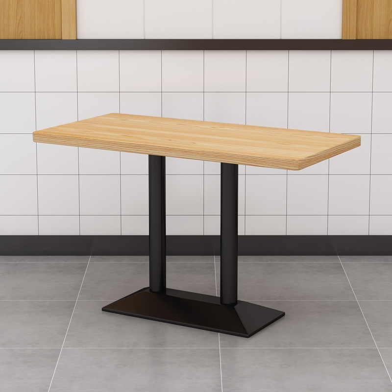 Mesa larga de grano de madera 120*60*75