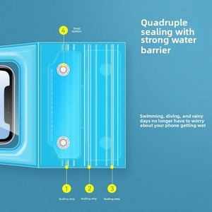 IPX8 trasparente TPU galleggiante a prova di acqua borse <span class=keywords><strong>per</strong></span> telefono <span class=keywords><strong>cellulare</strong></span> sigillate <span class=keywords><strong>custodia</strong></span> impermeabile trappola <span class=keywords><strong>per</strong></span> nuoto spiaggia accessori <span class=keywords><strong>per</strong></span> cellulari - Product Image 3