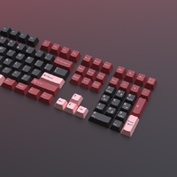 Capuchons de touches PBT bicolores moulés par injection, 126 touches, profil Cherry, Doubleshot, Gmk, pour clavier mécanique de jeu