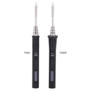 Nouveau mini fer à souder électrique intelligent portable à température réglable avec écran LED <span class=keywords><strong>TS80P</strong></span>, plus de kit avec embouts de fer B02 pour TS80 - Product Image 3