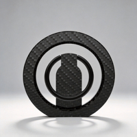 Support de téléphone magnétique rotatif et pliable ultra-fin et super-résistant avec logo personnalisé et anneau de maintien pour utilisation sur bureau – Fixation magnétique