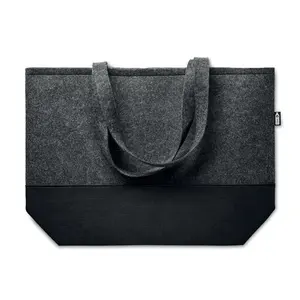 Shopper DUO INDICO in feltro RPET, merchandising sostenibile - Product Image 4