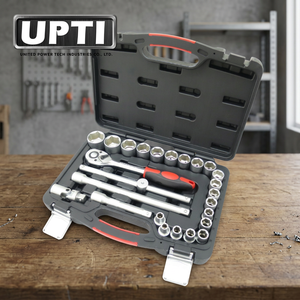 ชุดซ็อกเก็ต 25 ชิ้น ขนาด 1/2 นิ้ว ยี่ห้อ UPTI ผลิตในไต้หวัน คุณภาพสูง ระดับมืออาชีพ พร้อมกล่องแข็ง รุ่น HW401025E - Product Image 2
