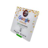 Carte de visite en acrylique NFC à vente chaude pour hôtel et paiement, puce NTAG213/215, logo et couleur personnalisés, protocole ISO/IEC 14443A