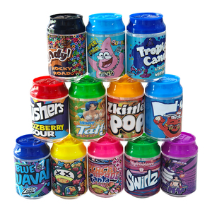 Tùy Chỉnh 3.5 Soda Lon Với Nhãn 3.5G 7G 100Ml Chai Nhựa Ăn Được Kẹo Cookie Gummy Khô Thảo Mộc Hoa Bao Bì Nhựa Jar - Product Image 2