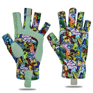 Güneş korumalı eldiven aşınma direnci 5 kesim parmak balıkçılık eldiven nefes çabuk kuruyan