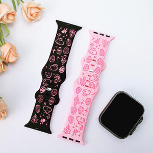 Bracelet de montre HMJ à gravure laser bicolore pour <span class=keywords><strong>Apple</strong></span> <span class=keywords><strong>Watch</strong></span>, compatible avec <span class=keywords><strong>Apple</strong></span> <span class=keywords><strong>Watch</strong></span> Series 11 10 9 8 7 6 5 4 3 SE Ultra 2 3 - Product Image 2