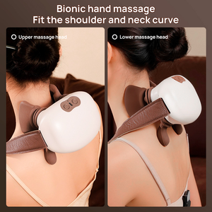Alat Pijat Leher & Bahu Mini Logo Kustom Sentuhan Nyata Pemanas 3D Pijatan Kontrol Waktu Pereda Nyeri Tangan Relaksasi Hadiah Sempurna - Product Image 3
