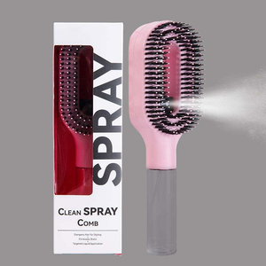 2026 Neueste 2-in-1 Nylon-Haarbürste + Glätteisen + Massagebürste Antistatisch Entwirrt <span class=keywords><strong>Haare</strong></span> - Product Image 5