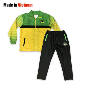 Conjunto Deportivo Personalizado de Chaqueta y Pantalones Resistentes al Viento, Talla Grande, para Primavera, Diseño Sublimado, Traje Deportivo para Equipo - Product Image 1