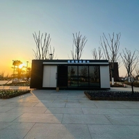 Maisons conteneurs en acier, étanches, contemporaines, de luxe, installation facile, atelier mobile rapide, café, prêtes à l'emploi