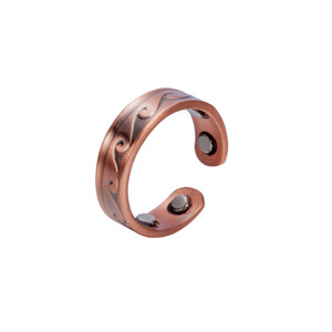 Gran oferta de moda Retro 2 magnético/4 magnético ajustable magnético terapia de drenaje linfático anillo magnético de cobre - Product Image 4