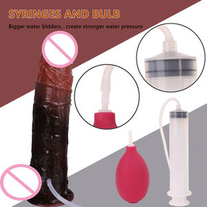 Sxxy <span class=keywords><strong>7</strong></span> <span class=keywords><strong>Inch</strong></span> Siliconen Flexibele <span class=keywords><strong>Dildo</strong></span> Spuitende Realistische <span class=keywords><strong>Dildo</strong></span> Zwarte Kunstmatige <span class=keywords><strong>Penis</strong></span> Masturberen Seksspeeltje Voor Vrouwen - Product Image 3