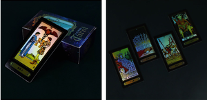 Tarjetas de <span class=keywords><strong>Tarot</strong></span> Waite Personalizables con Superficie Lisa, Tarjetas de Juego de Mesa Plateadas con Láser, Tarjetas Flash - Product Image 5