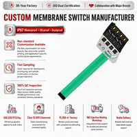 Interruptor de Membrana Personalizado con Adhesivo 3M468, Recubrimiento Gráfico, Resistente al Sol y al Agua, Teclado con Botones para Computadora de Clima Avanzado