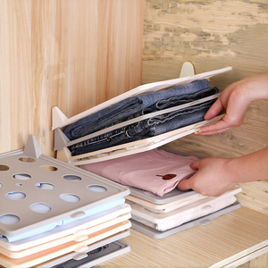 Organizador de Plástico de un Solo Nivel al por Mayor, Ahorra Espacio, Tabla Plegable para Ropa del Hogar, para Jeans y Camisas, Apilable para Armario - Product Image 5