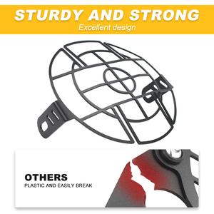 Waximoto apto para <span class=keywords><strong>Royal</strong></span> <span class=keywords><strong>Enfield</strong></span> Himalayan 450 2024- Aftermarket aluminio luz delantera faro protector cubierta rejilla Protector parrilla - Product Image 4