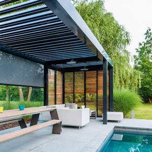 <span class=keywords><strong>Piscine</strong></span> moderne automatique 3x6 Pergola en aluminium à persienne électrique télécommandée indépendante avec LED et écrans motorisés - Product Image 5