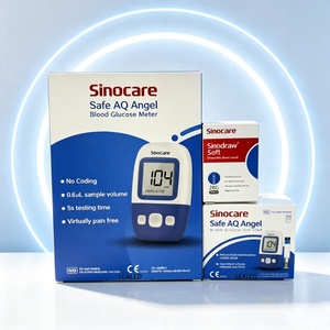 Oferta Especial: Kit de Glucómetro Inteligente <span class=keywords><strong>Sinocare</strong></span> Safe AQ, 50 Unidades por Caja, Medidor de Glucosa en Sangre Digital Electrónico, Precio de Glucómetro - Product Image 1