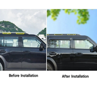 Visera para Ventana de Coche Jetour Traveler T2, Protector Solar y de Lluvia, Accesorios para Coche, Protector Acrílico contra la Intemperie, Deflector de Viento, Negro