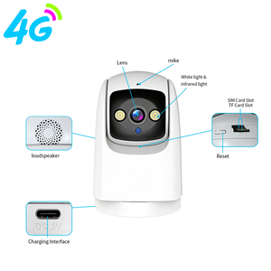 Cámara de Seguridad con Tarjeta SIM 4G, Cámara IP Exterior de 3MP, Sin Necesidad de WiFi, Cámara CCTV Inalámbrica 4G para Áreas Remotas, Aplicación V380 Pro - Product Image 1