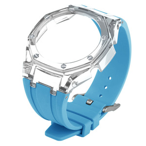 Kit de Modificación Compatible con <span class=keywords><strong>Casio</strong></span> GM-2100 / GA-2100 / GMA-S2100, Estilo AP, Carcasa Transparente Glaciar con Correa de Silicona - Product Image 5