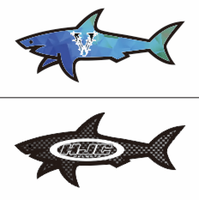 Nouvelle Arrivée Choc : Autocollant Décoratif PVC Imprimé UV Imperméable Motif Requin Style Marseille – Meilleur Dessin Animé Paul Bineece Jul Vrunk CP