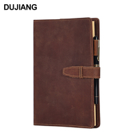 Carnet de notes personnalisé en cuir A5, Vintage, Journal d'affaires, agenda papier Kraft