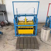 Machine de construction de briques et de blocs 4-45, grande capacité, pour la fabrication de pavés, machine manuelle de pressage de briques, moules à ciment et béton