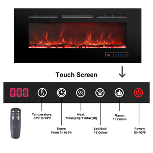 Luxstar-chimenea eléctrica <span class=keywords><strong>3D</strong></span> de 36 pulgadas, luz LED empotrada y montada en la pared, <span class=keywords><strong>con</strong></span> efecto de <span class=keywords><strong>llama</strong></span> Real - Product Image 3