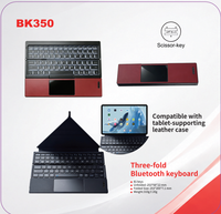 Clavier sans fil pliable OEM ODM BK350 personnalisé, 81 touches, pavé tactile à ciseaux pour iPad, ordinateur portable et tablette (iOS/Android)