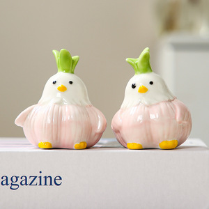 Ceramic Garlic Bird Cartoon Decoration <b>Easter</b> Desk Accessory Single Piece Gift - Product Image 2