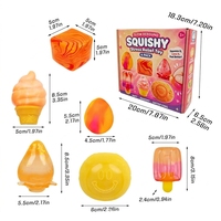 Bestseller transfrontalier Lu Hua Art Squishy Gift Set Malt Sugar Shaped Stress-Relief Squeeze Toy Creative Decompression Soft