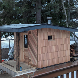 Una <span class=keywords><strong>Sauna</strong></span> <span class=keywords><strong>A</strong></span> <span class=keywords><strong>legna</strong></span> all'aperto portatile popolare di legno per 1-8 persone - Product Image 3