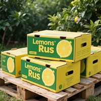 Carton ondulé personnalisé boîte d'emballage en papier en carton Noix Cerise Orange Pomme Citron Mangue Banane Légumes Fruits