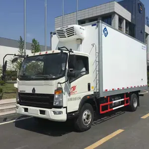 Refrigerated Truck For Meat Transportation High Quality HOWO Light Food Truck Refrigerated Vehicles Freezer Mini Refrigerator Van Box Truck Sell Well For Meat Transport